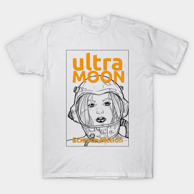 YELLOW ULTRA MOON sci-fi travel to the moon T-Shirt by andres uran